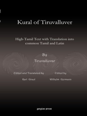 cover image of Kural of Tiruvalluver